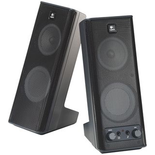 Logitech Aktivboxen X-140 2.0 System 5W RMS Schwarz RETAIL