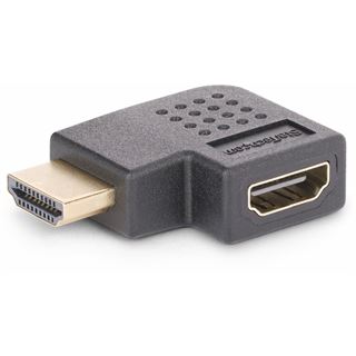 STARTECH RIGHT ANGLE HDMI ADAPTER M/F 90-DEGREE/HDMI 2.0/4K 60HZ