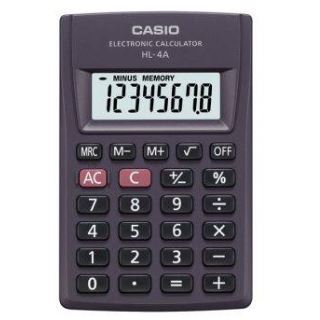 CASIO HL-4A Taschenrechner schwarz