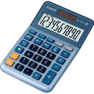 CASIO MS-100EM Tischrechner blau
