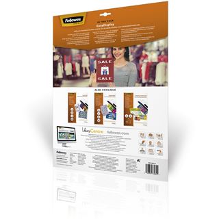 Fellowes 25 Admire EasyDisplay Laminierfolien gl&auml;nzend f&uuml;r
