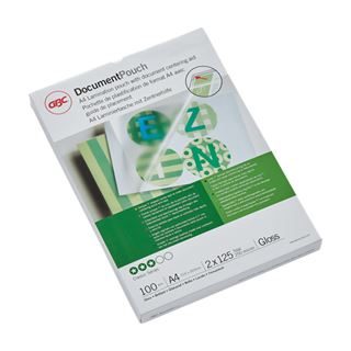 GBC 100 Laminierfolien gl&auml;nzend f&uuml;r A4 125 micron