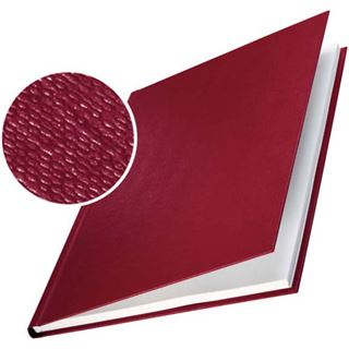 LEITZ Buchbindemappen rot Hardcover f&uuml;r 71 - 105 Blatt DIN A4,