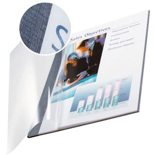 LEITZ Buchbindemappen blau Softcover für 15 - 35 Blatt DIN A4,