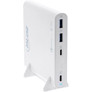 InLine USB Netzteil, GaN Ladegerät, 4-Port, 2x USB-C + 2x USB-A,