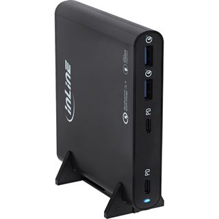 InLine USB Netzteil, GaN Ladeger&auml;t, 4-Port, 2x USB-C + 2x USB-A,