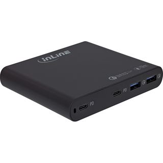 InLine USB Netzteil, GaN Ladeger&auml;t, 4-Port, 2x USB-C + 2x USB-A,