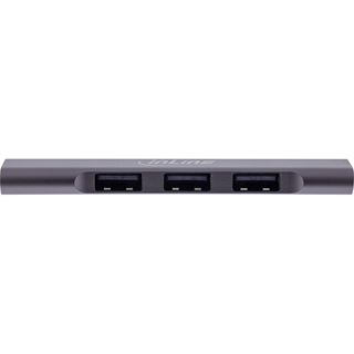 InLine Slim USB-C Hub, 4-Port, USB 3.0 + 3x USB 2.0, schmale Bauform