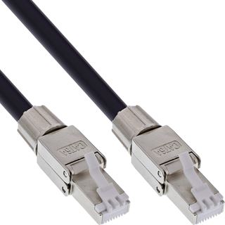 (&euro;4,49*/1m) 90.00m InLine Netzkabel Kabeltrommel S/FTP RJ45