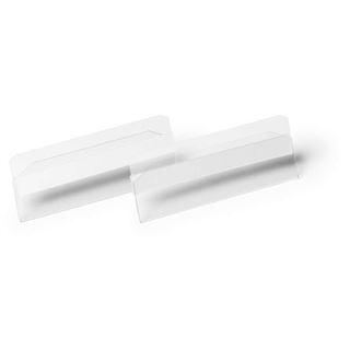DURABLE 10 Etikettentaschen HARD COVER transparent 10,0 x 3,8 cm