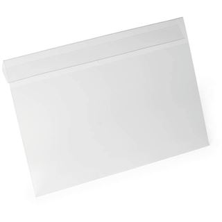 DURABLE 10 Kennzeichnungstaschen HARD COVER transparent DIN A4 quer