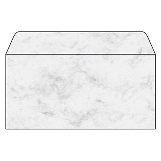 SIGEL 50 Briefumschl&auml;ge Marmor DIN lang ohne Fenster