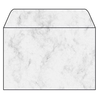 SIGEL 25 Motivbriefumschl&auml;ge Marmor DIN C6 ohne Fenster DU009
