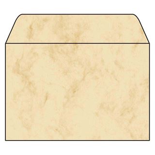 SIGEL 25 Motivbriefumschl&auml;ge Marmor DIN C6 ohne Fenster