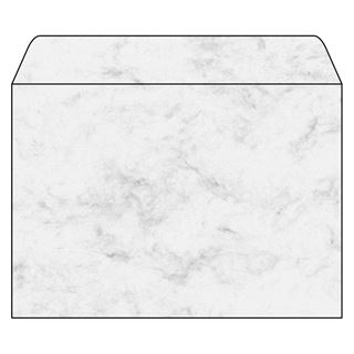 SIGEL 25 Motivbriefumschl&auml;ge Marmor DIN C5 ohne Fenster