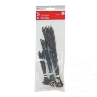 CON:P 75 Kabelbinder-Set schwarz