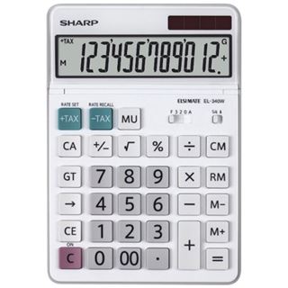 SHARP EL-340W Tischrechner wei&szlig;