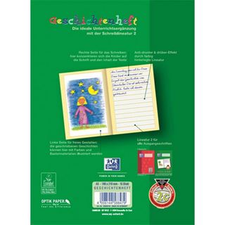 OXFORD Schreiblernheft Lineatur 2G liniert DIN A5 ohne Rand, 16 Blatt