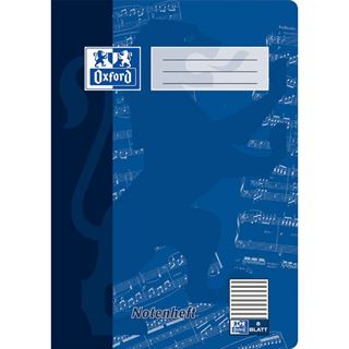 OXFORD Notenheft ohne Hilfslinien Lineatur 14 Notenlineatur DIN A4