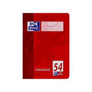 OXFORD Vokabelheft 3-Spalten Lineatur 54 liniert DIN A4 ohne Rand, 40