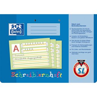 OXFORD Schreiblernheft Lineatur SL liniert DIN A4 quer ohne Rand, 16