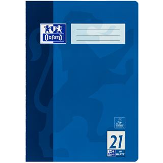 OXFORD Schulheft Lineatur 21 liniert DIN A4 ohne Rand, 16 Blatt