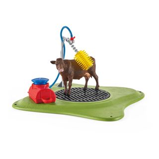 Schleich&reg; Farm World 42529 Kuh Waschstation Spielfiguren-Set