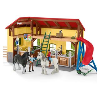 Schleich&reg; Farm World 42485 Pferdestall Spielfiguren-Set