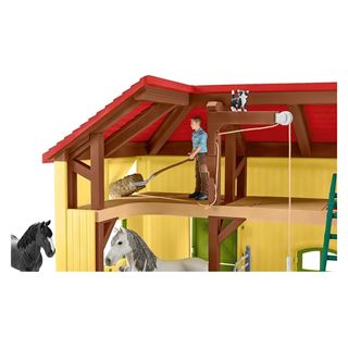 Schleich&reg; Farm World 42485 Pferdestall Spielfiguren-Set