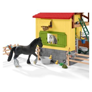 Schleich&reg; Farm World 42485 Pferdestall Spielfiguren-Set
