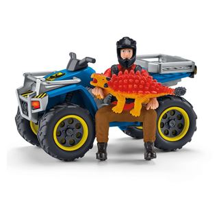 Schleich&reg; Dinosaurs 41466 Flucht auf Quad vor Velociraptor