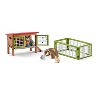 Schleich® Farm World 42420 Kaninchenstall Spielfiguren-Set