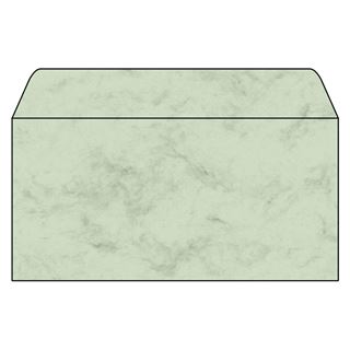 SIGEL 50 Motivbriefumschl&auml;ge Marmor DIN lang ohne Fenster