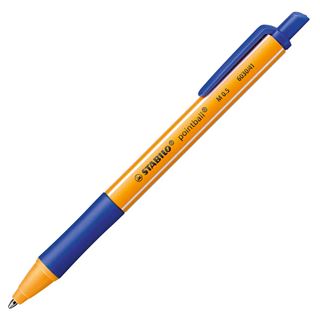 STABILO Kugelschreiber pointball orange Schreibfarbe blau, 1 St.