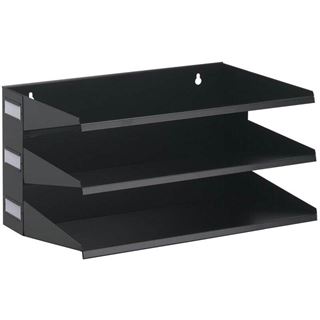 DURABLE Sortierstation schwarz mit 3 F&auml;cher