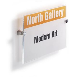 DURABLE T&uuml;rschild CRYSTAL SIGN Acryl transparent DIN A4