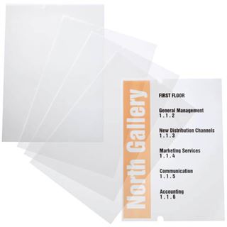 DURABLE Einsteckfolien für Türschilder CRYSTAL SIGN REFILL