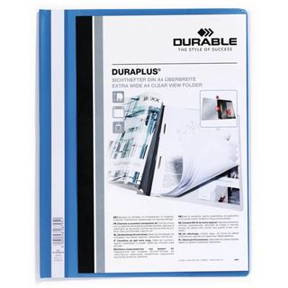 DURABLE Präsentationshefter DURAPLUS blau DIN A4 überbreit