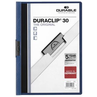 DURABLE 25 Klemmhefter DURACLIP dunkelblau