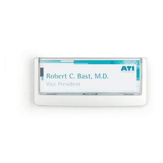 DURABLE T&uuml;rschild CLICK SIGN Kunststoff wei&szlig; 14,9 x 5,25 cm