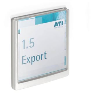 DURABLE T&uuml;rschild CLICK SIGN Kunststoff wei&szlig; 14,9 x 14,85