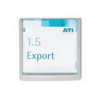 DURABLE T&uuml;rschild CLICK SIGN Kunststoff wei&szlig; 14,9 x 14,85