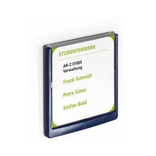 DURABLE T&uuml;rschild CLICK SIGN Kunststoff blau 14,9 x 14,85 cm