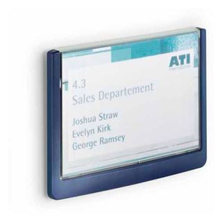 DURABLE T&uuml;rschild CLICK SIGN Kunststoff blau 14,9 x 10,55 cm