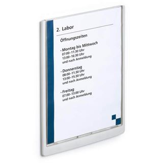 DURABLE T&uuml;rschild CLICK SIGN Kunststoff wei&szlig; DIN A4