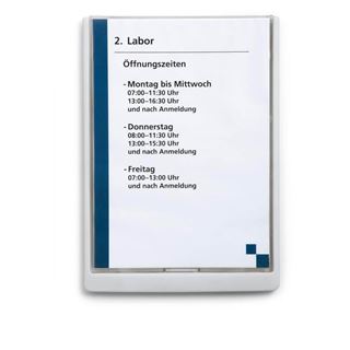 DURABLE T&uuml;rschild CLICK SIGN Kunststoff wei&szlig; DIN A4
