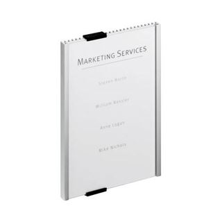 DURABLE T&uuml;rschild INFO SIGN Metall silber DIN A5