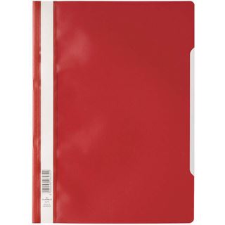 DURABLE 10 Schnellhefter Kunststoff rot DIN A4
