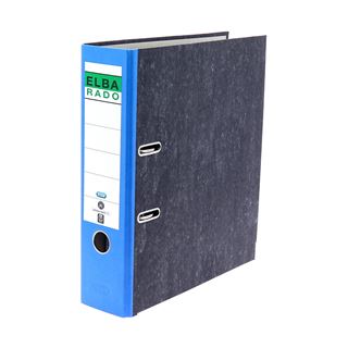 ELBA rado Wolkenmarmor Ordner blau marmoriert Karton 8,0 cm DIN A4