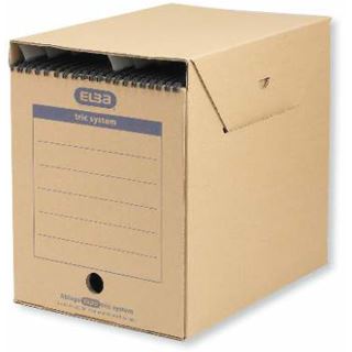 ELBA 6 Archivboxen tric system braun 24,0 x 34,1 x 31,5 cm